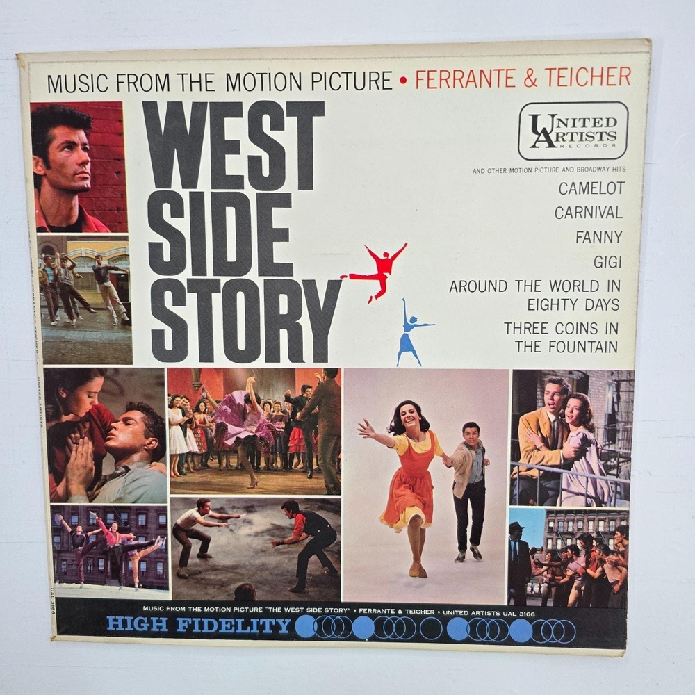Ferrante & Teicher West Side Story Vinyl LP United Artists 1962 UAL 3166 VG+ VG